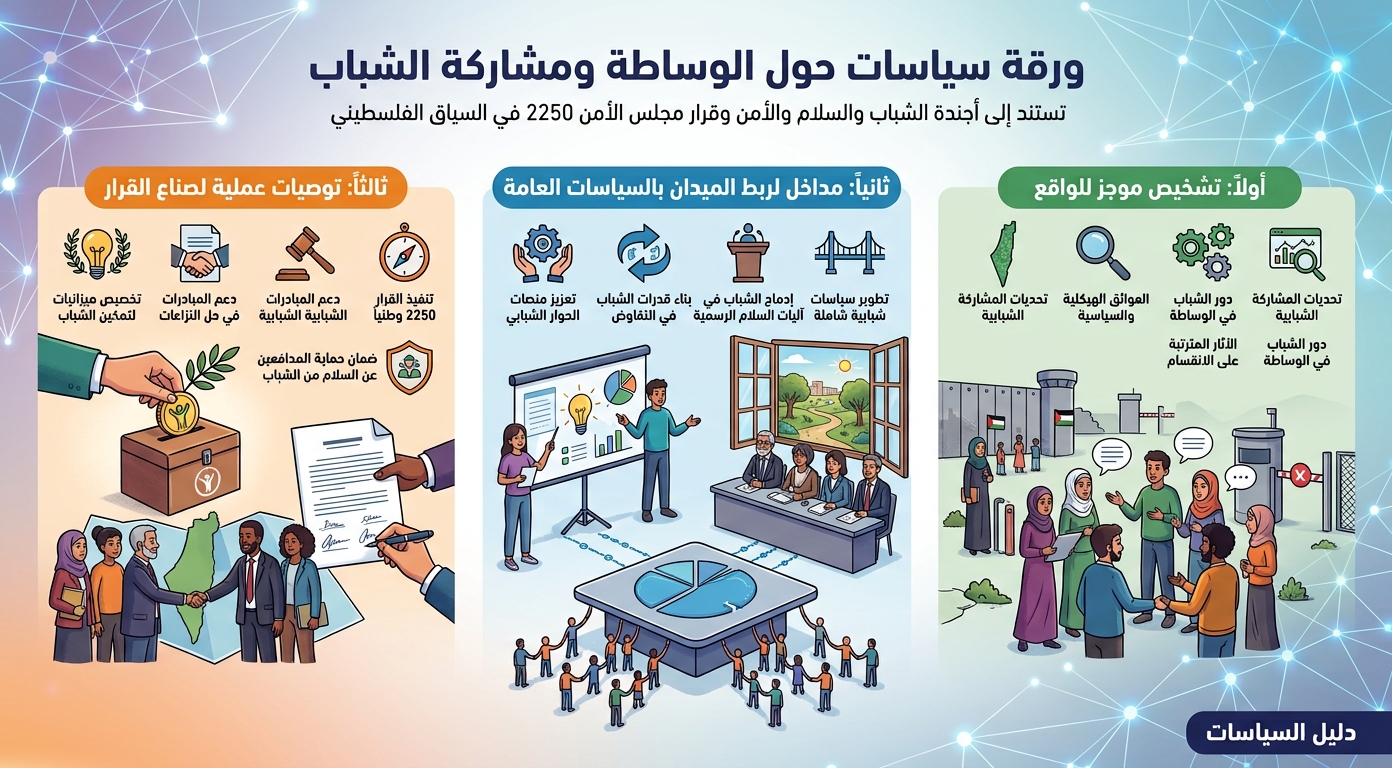 ورقة سياسات حول الوساطة ومشاركة الشباب