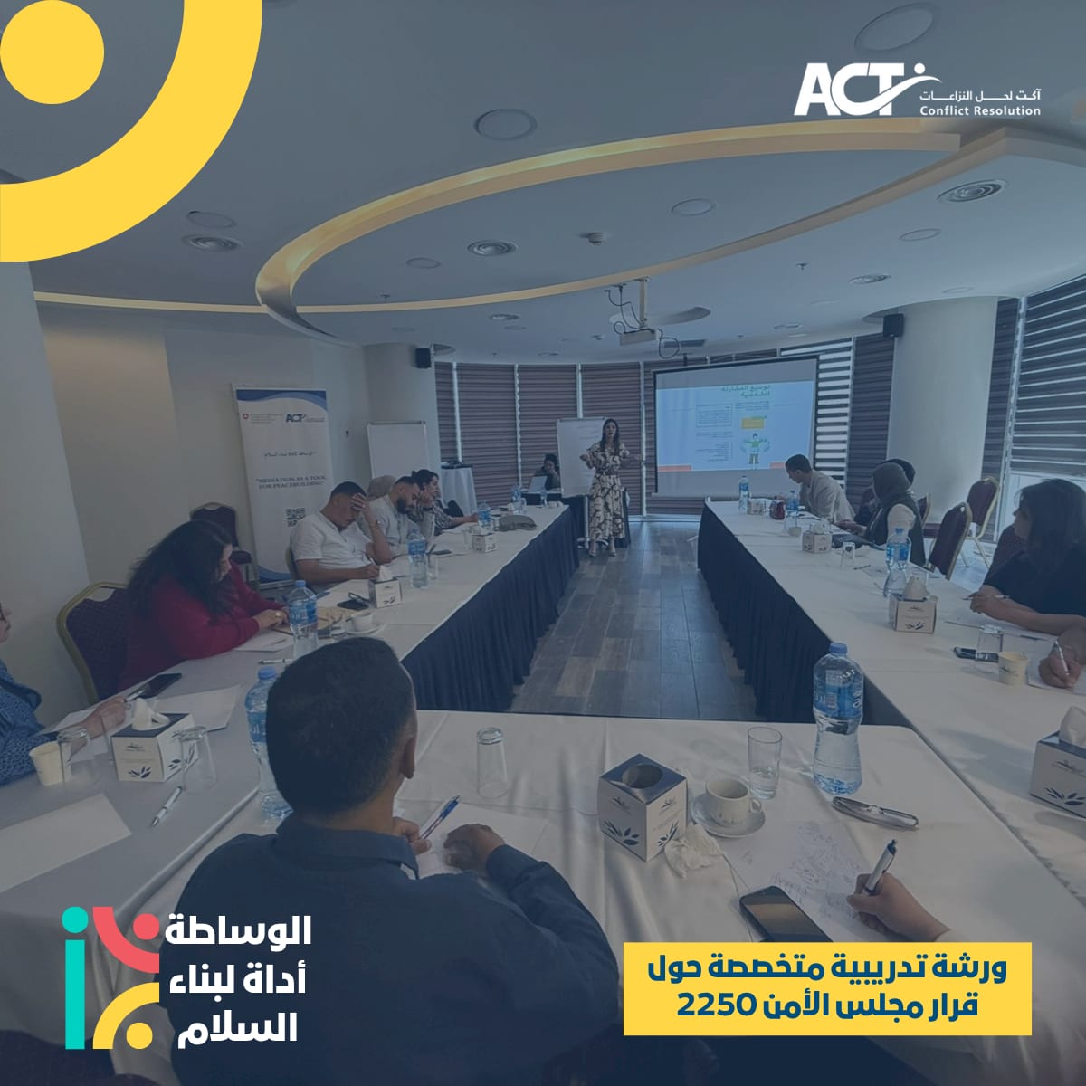 ACT for Conflict Resolution organises a specialised training workshop on UN Security Council Resolution 2250 and youth advocacy tools